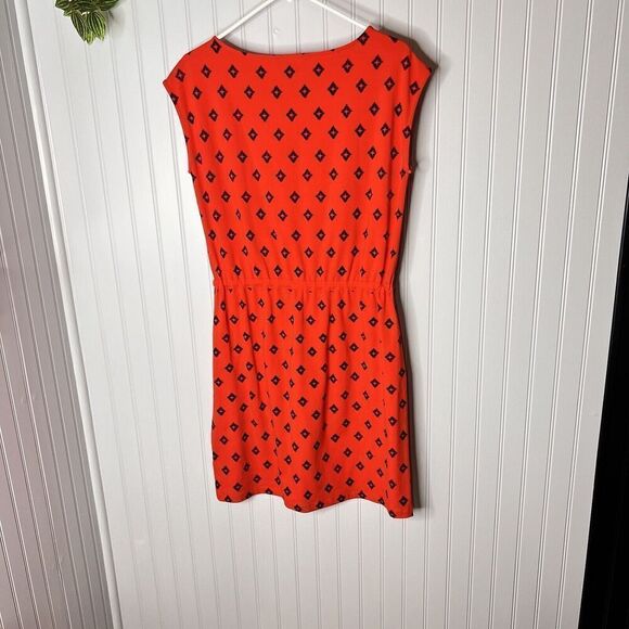 Tommy Hilfiger Dress Sz SP Cotton Drawstring Sundress Beach Red Black 0108 - Picture 6 of 14